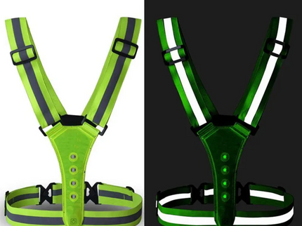 Løbevest med LED lys