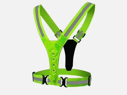 Løbevest med LED lys